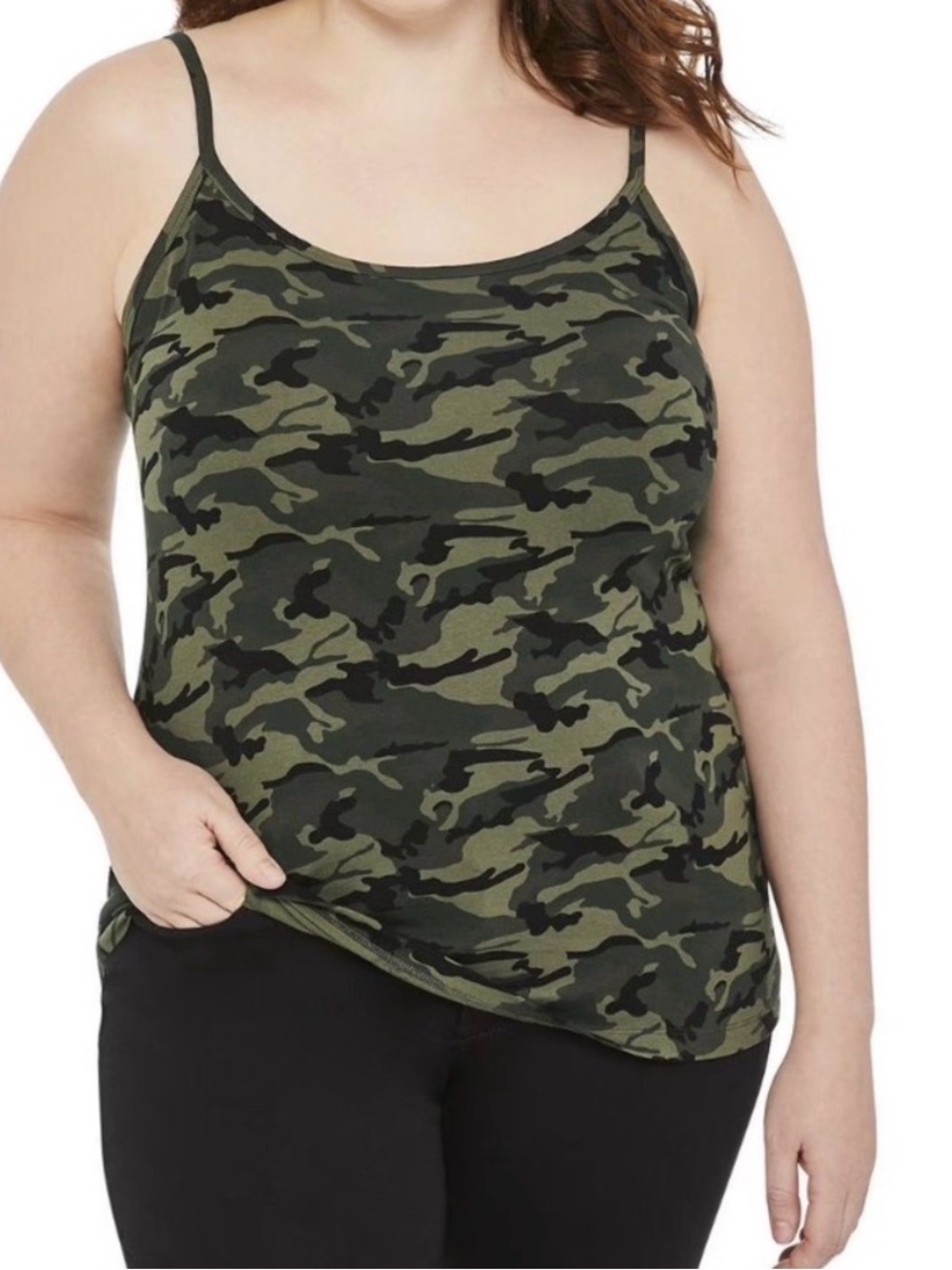 4 for $25 NWT 💚 George Plus Camo Print Cami Tank Top – Size 4X